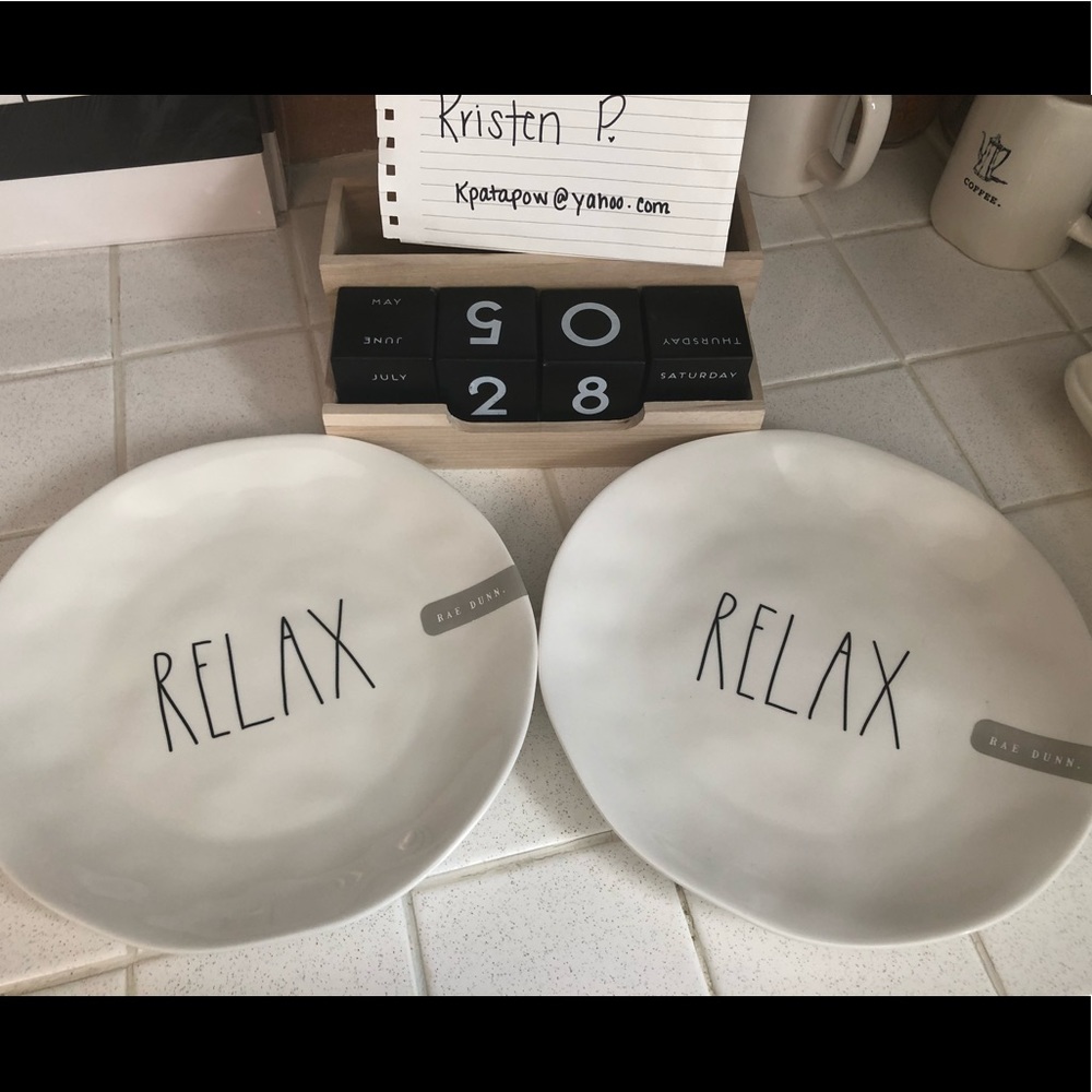 Rae Dunn Relax Plates